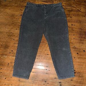 American Eagle gray corduroy normcore size 20 Mom jeans